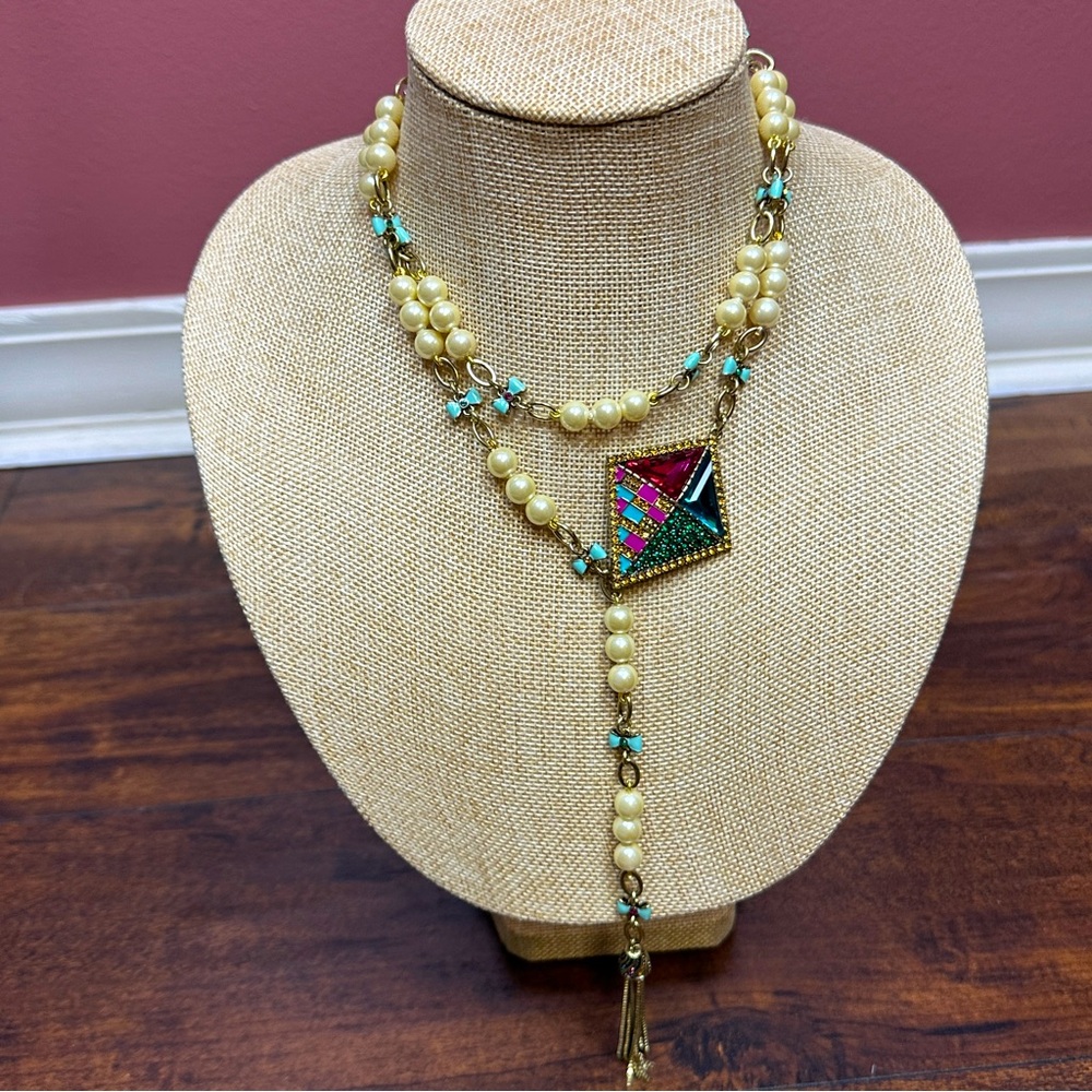 Heidi Daus Disney Mary Poppins “Up For Anything” Lariat Kite Necklace